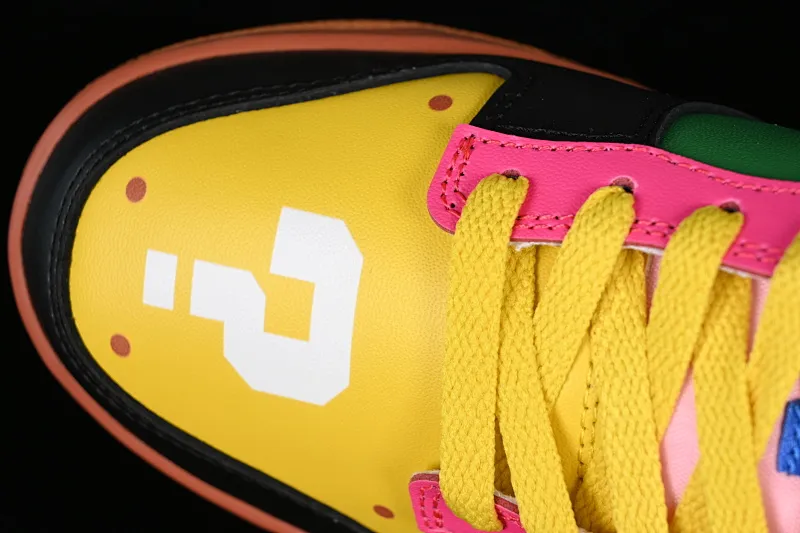 All categories Nk SB Dunk series Nk SB Dunk Low low-top sneakers Nk Dunk Low Mario customized rainbow color SB low-top sports and leisure sneakers DH0952-100